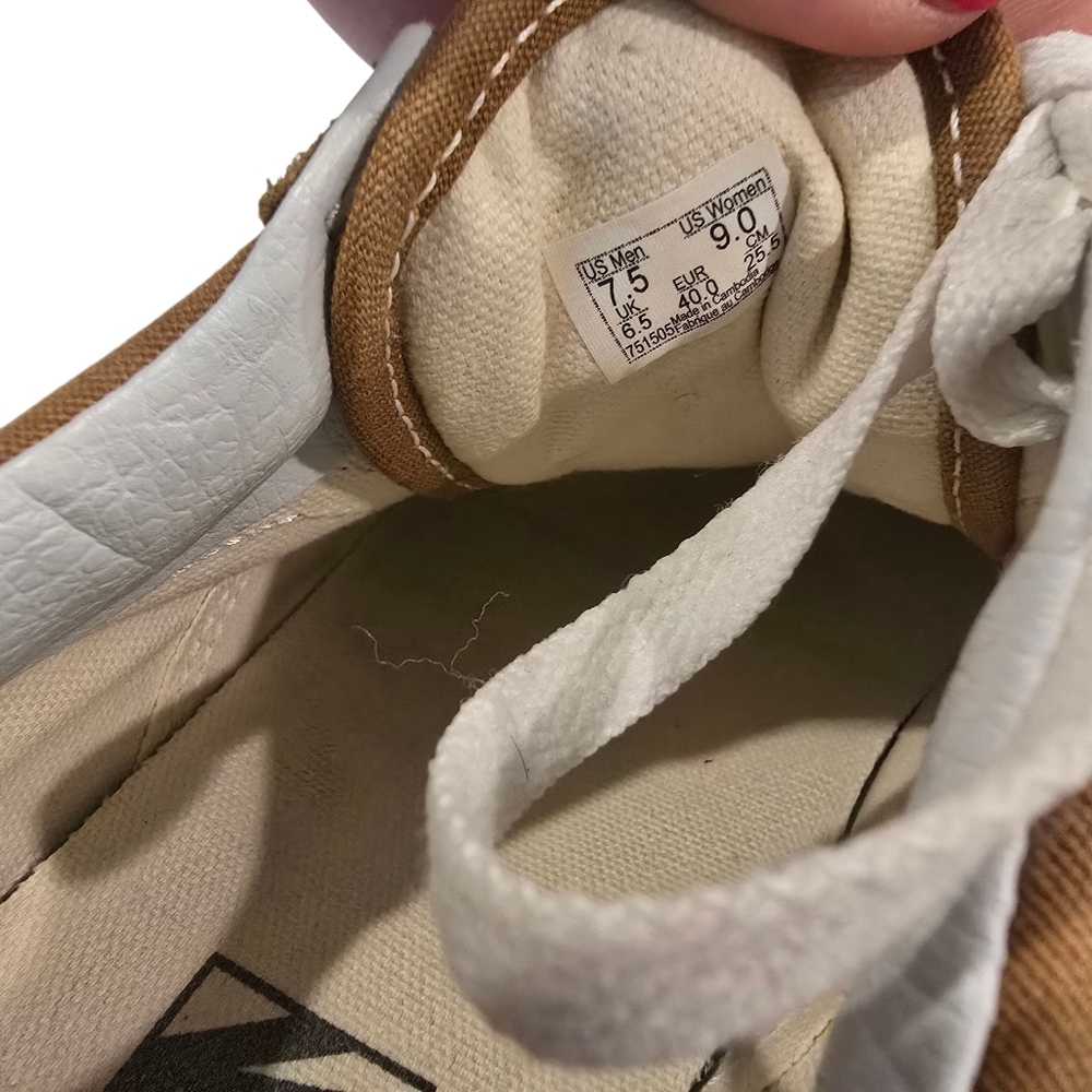 Mustard Yellow Classic Vans Shoes Sneakers Gym Workout Skate Shoes - Picture 5 of 6